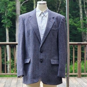 Gerrard Tailors Donegal Tweed Blazer – 100% Wool | Made in Ireland | Blue-Grey
